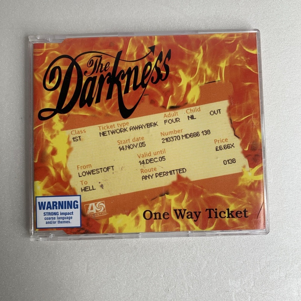 The Darkness – One Way Ticket (2005) Atlantic CD Maxi single